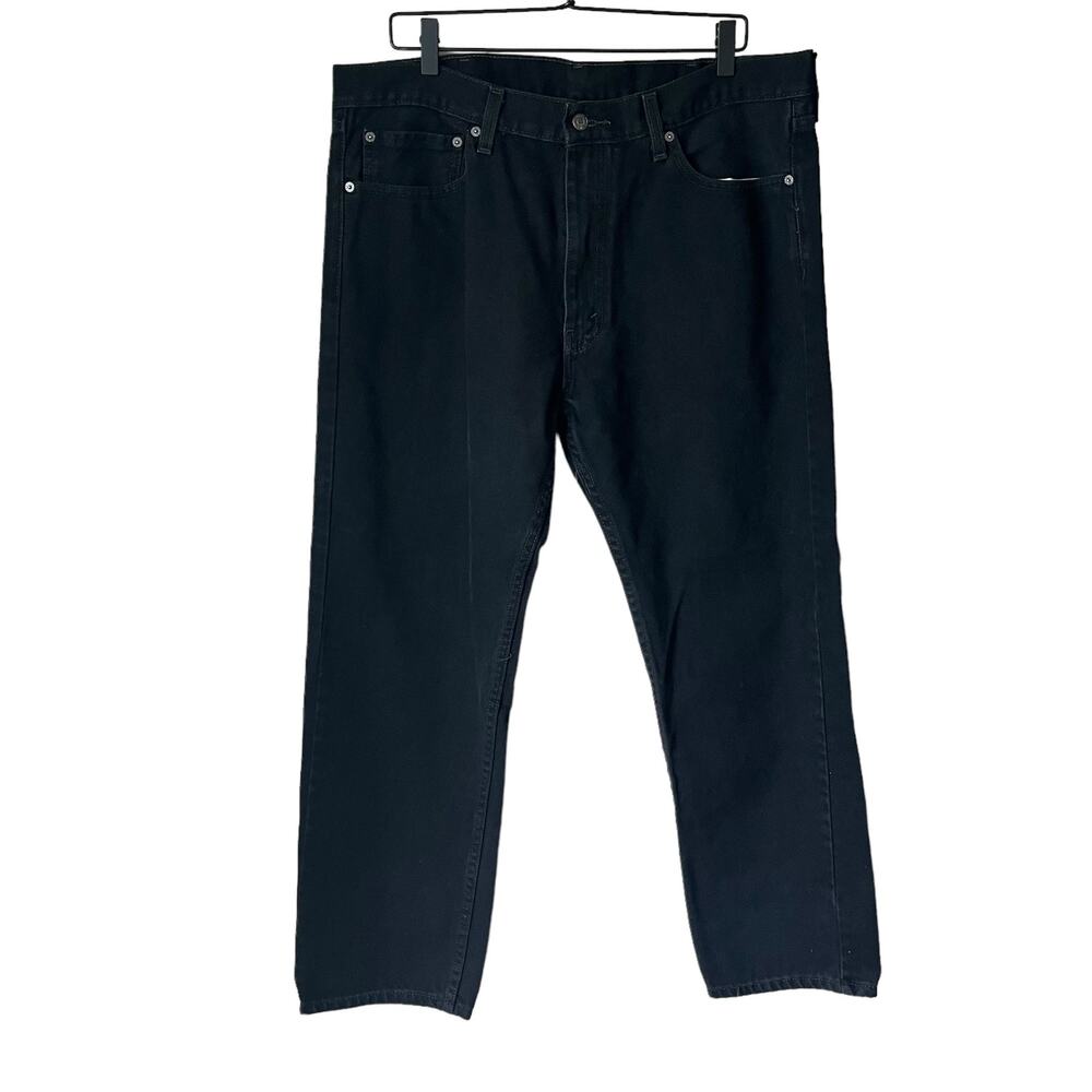 Levi’s black 505 jeans straight leg size 38 x30